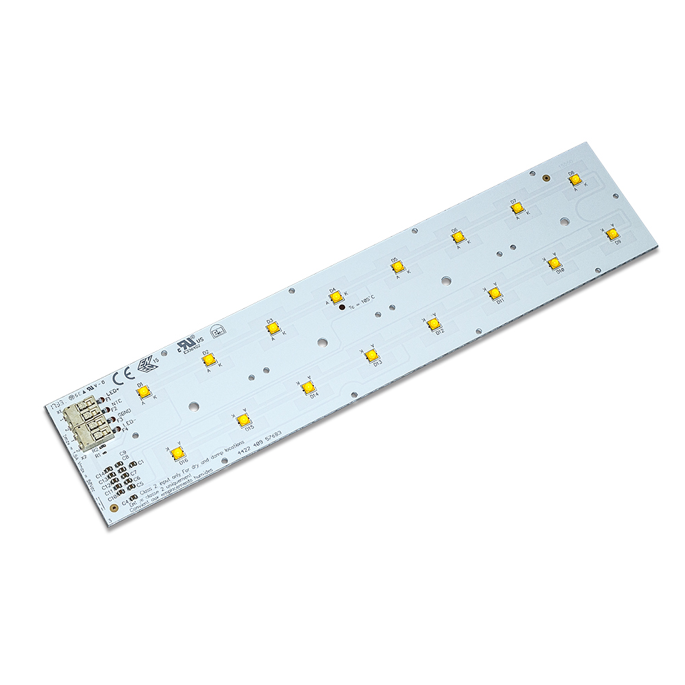 High Efficiency 16X1 LEDS Module Custom Made Standard 223x49.5mm PCB board